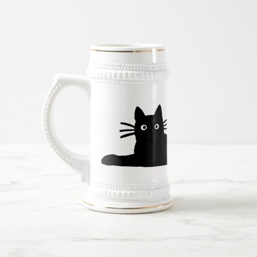 黒猫 ビールジョッキ (左)