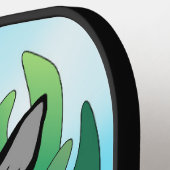 黒猫 ピックルボールラケット (左詳細)