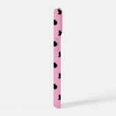 黒猫（ピンク） iPhone 15ケース (右側面)