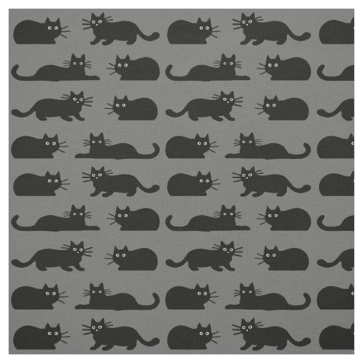 黒猫 ファブリック (見本)