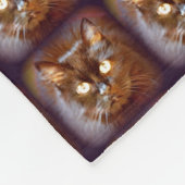 黒猫 フリースブランケット (角)