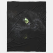 黒猫 フリースブランケット (正面)