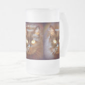 黒猫 フロストグラスビールジョッキ (正面右)