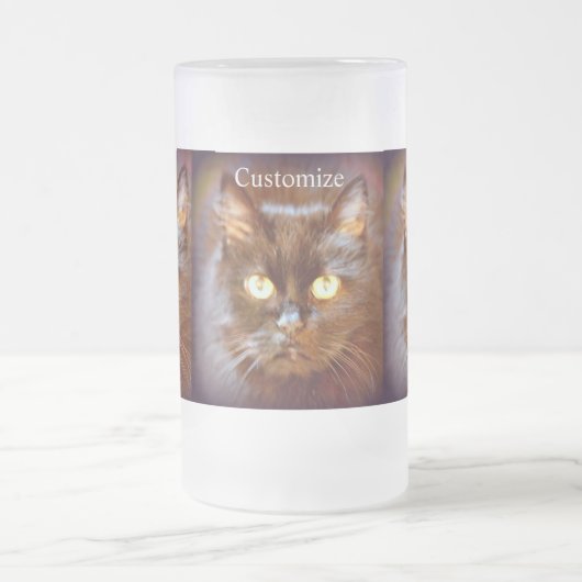 黒猫 フロストグラスビールジョッキ (中央)