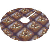 黒猫 ブラッシュドポリエステルツリースカート (アングル)