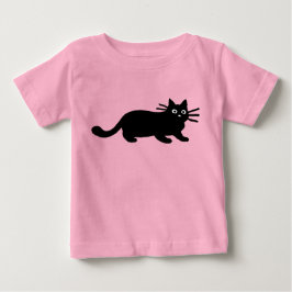 黒猫 ベビーTシャツ