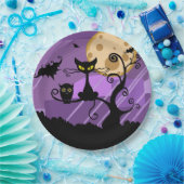 黒猫 ペーパープレート (パーティー)