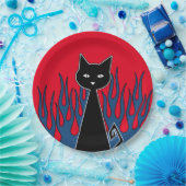 黒猫 ペーパープレート (パーティー)