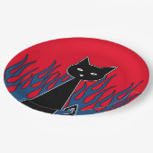 黒猫 ペーパープレート (アングル)