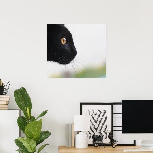 黒猫 ポスター (ホームオフィス)