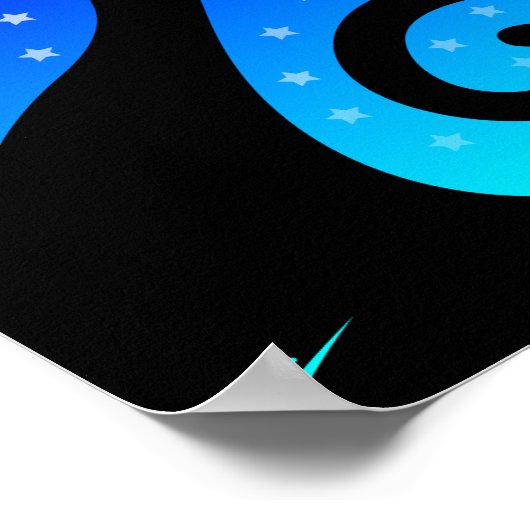 黒猫 ポスター (角)