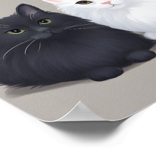 黒猫 ポスター (角)