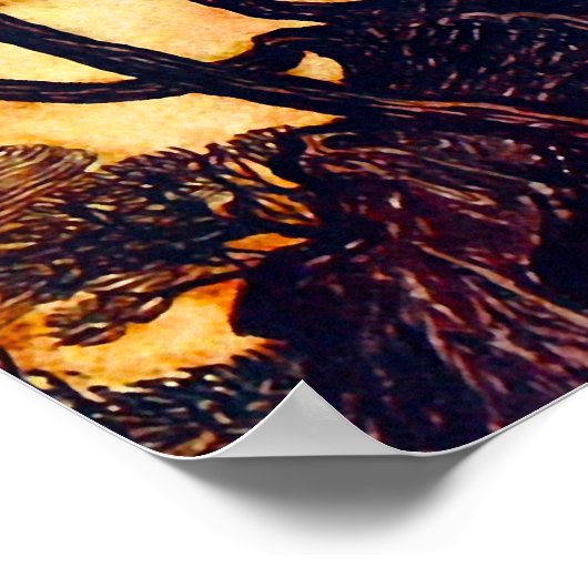 黒猫 ポスター (角)