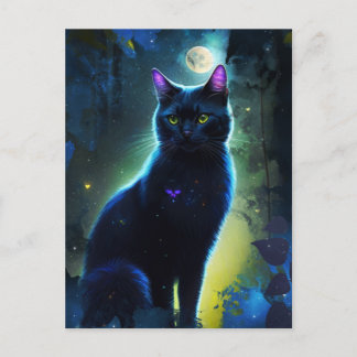 黒猫 ポストカード