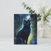 黒猫 ポストカード (スタンド正面)