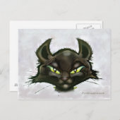 黒猫 ポストカード (正面/裏面)
