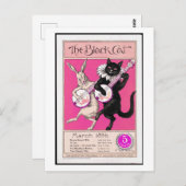 黒猫 ポストカード (正面/裏面)