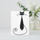 黒猫 ポストカード (スタンド正面)
