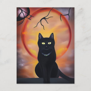 黒猫 ポストカード