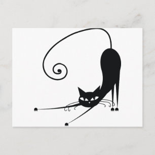 黒猫 ポストカード