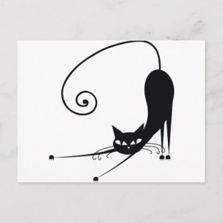 黒猫 ポストカード