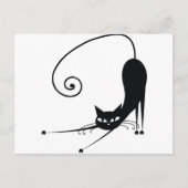 黒猫 ポストカード (正面)