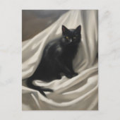 黒猫 ポストカード (正面)