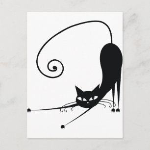 黒猫 ポストカード
