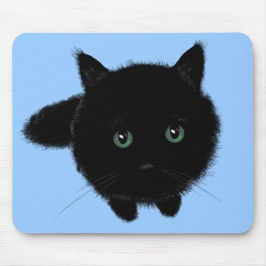 黒猫 マウスパッド (正面)