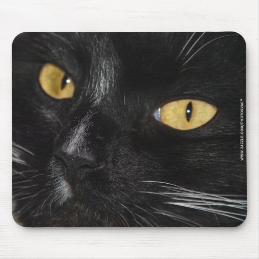 黒猫 マウスパッド (正面)