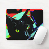 黒猫 マウスパッド (マウス)