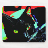 黒猫 マウスパッド (正面)