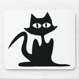黒猫 マウスパッド