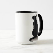 黒猫 マグカップ (正面右)