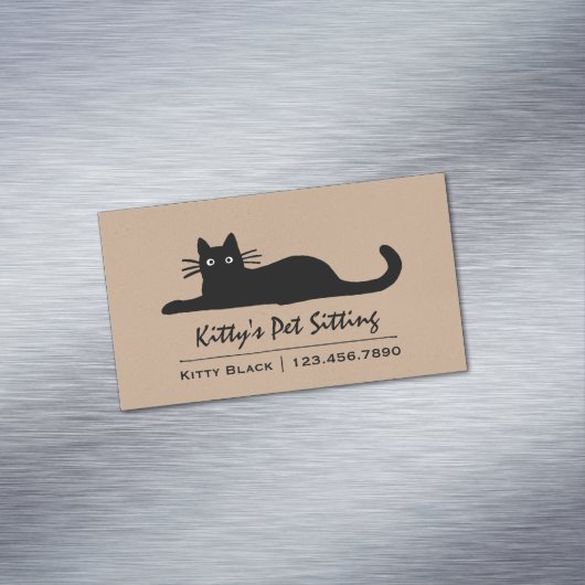 黒猫 マグネット名刺 (インサイチュ)