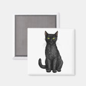 黒猫 マグネット (正面/裏面)