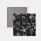 黒猫 マグネット (正面/裏面)