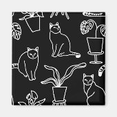 黒猫 マグネット (正面)