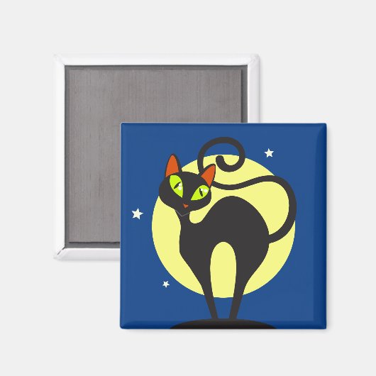黒猫 マグネット (正面/裏面)