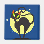 黒猫 マグネット (正面)