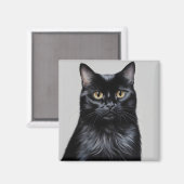 黒猫 マグネット (正面/裏面)