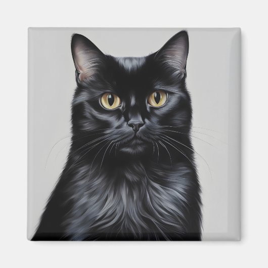 黒猫 マグネット (正面)