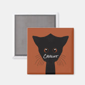 黒猫 マグネット (正面/裏面)