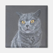 黒猫 マグネット (正面)