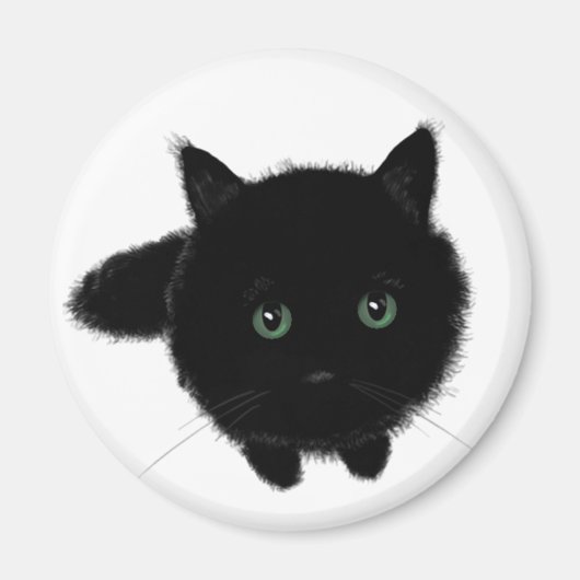 黒猫 マグネット (正面)
