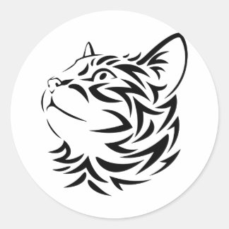 黒猫 ラウンドシール