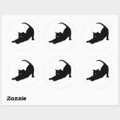 黒猫 ラウンドシール (シート)