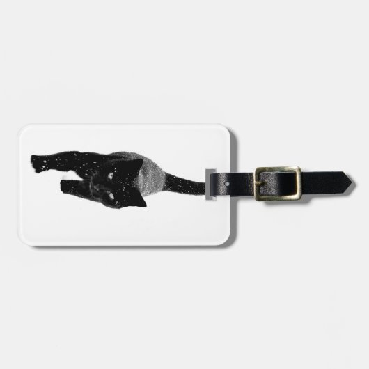 黒猫 ラゲッジタグ (正面横)