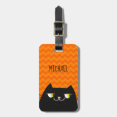 黒猫 ラゲッジタグ (正面縦)