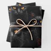 黒猫 ラッピングペーパーシート (インサイチュ)